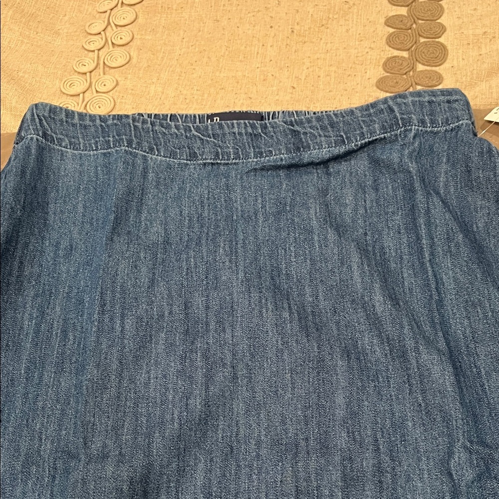 GAP Medium Indigo Denim Maxi Slip Skirt/NWT/S TALL - Picture 10 of 14
